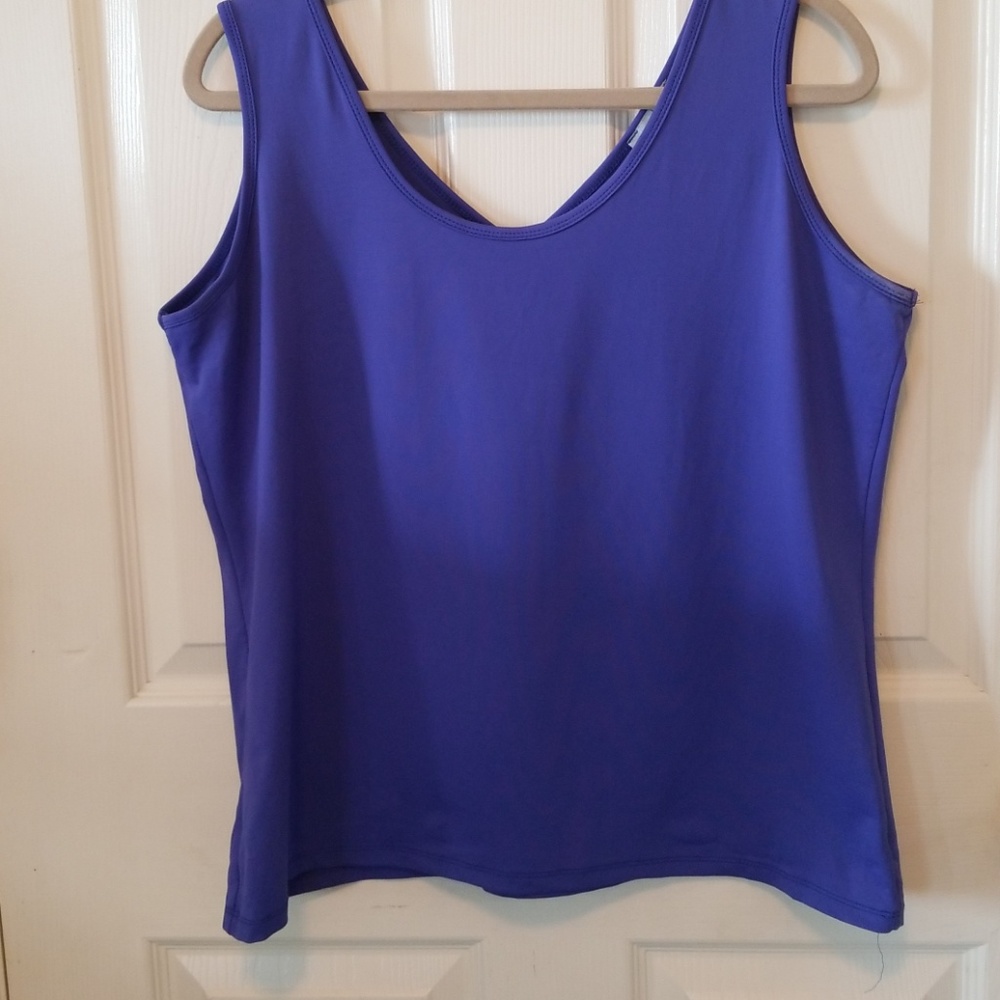 Clear sky reversible neck tank.
